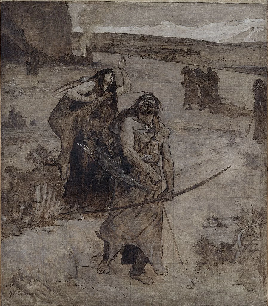 Bozzetto per l'anfiteatro paleontologico del Museo di Storia Naturale di Parigi - Caccia, Musée des Beaux, Arts de la ville de Paris